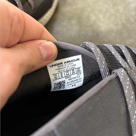 Under Armour Veloce Mid Ripstop Chill-lax Chukka Shoes Men's 10 Grey Sneakers - Picture 11 of 13